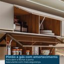 Ver imagem 6 de Armario Aereo Basculante 1p 80 Cm Mdf Proenca Nogueira Nude Prime Demartez