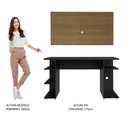 Ver mais imagens de Mesa para Computador Gamer Madesa 9409 e Painel para TV até 50 Polegadas - Preto/Rustic
