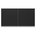 Ver imagem 6 de Armário de Cozinha Aéreo 100% MDF 120 cm 2 Portas Branco/Preto Acordes Madesa