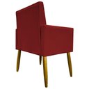 Ver imagem 3 de Kit 3 Poltronas Decorativas Confortáveis Mari - Vermelho Suede