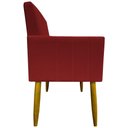 Ver imagem 4 de Kit 3 Poltronas Decorativas Confortáveis Mari - Vermelho Suede