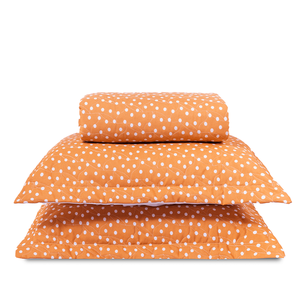 Cobre Leito Queen Classic Estampado 160 Fios 3 Peças - Poa Terracota