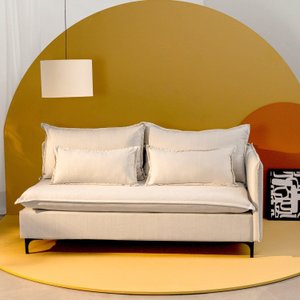 Sofá Modular 2 Lugares Braço Lateral com Pé Metal Sôma CabeCasa MadeiraOriginals