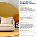 Ver mais imagens de Sofá Modular 2 Lugares Braço Lateral com Pé Metal Sôma CabeCasa MadeiraOriginals