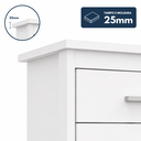 Ver imagem 4 de Cômoda Elegance 8 Gavetas Grande para Quarto de Casal com Amplo Espaço Interno
