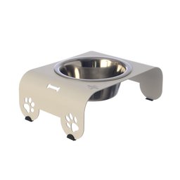 Comedouro Elevado Individual Cão Porte P Branco - 2