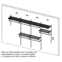 Ver imagem 2 de Roupeiro aramado quarto pequeno closet feminino solteiro 3,70 BR