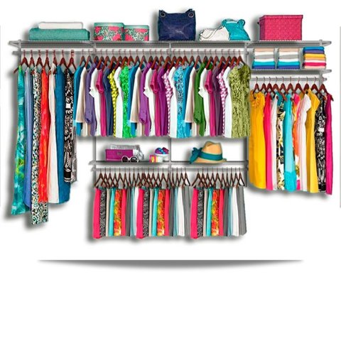 Roupeiro aramado quarto pequeno closet feminino solteiro 3,70 BR