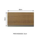 Ver imagem 3 de Armário Aéreo Acordes 100% Mdf 60cm 1 Porta Branco Rustic