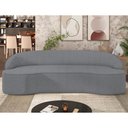 Ver imagem 2 de Sofá 4 Lugares para Sala de Estar Living 260cm Theo D06 Bouclê Cinza - Mpozenato
