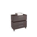 Ver imagem 1 de Gabinete Suspenso 80cm Alice Grafite com Balcão Cuba Branca 2 Gavetas com 1 Basculante para