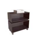 Ver imagem 3 de Gabinete Suspenso 80cm Alice Grafite com Balcão Cuba Branca 2 Gavetas com 1 Basculante para