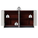 Ver imagem 4 de Balcao Buffet 160 Cm Copacabana Dourado Off White Nogueira Real Colibri