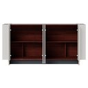 Ver imagem 7 de Balcao Buffet 160 Cm Copacabana Dourado Off White Nogueira Real Colibri