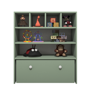 Estante Organizadora de Brinquedos Infantil em Mdf Plancasa:verde Jade