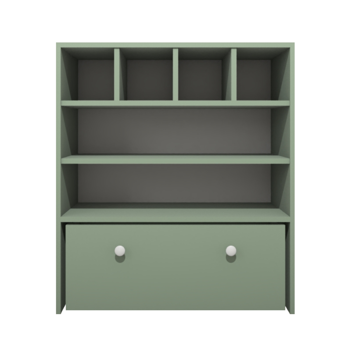 Estante Organizadora de Brinquedos Infantil em Mdf Plancasa:verde Jade - 4