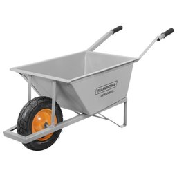 Carrinho de Mão Metálica Cinza 80l Braço Metálico - 1