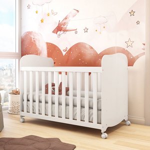 Berço Americano 100% MDF com rodízios Mimo