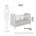 Ver imagem 4 de Berço Americano 100% MDF com Rodízios Mimo Espresso Móveis