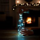 Ver imagem 3 de Luz Fio de Fada Pisca Pisca Decoração Rolha Branco Frio - Luz Decorativa para Garrafas, 20 Leds,