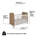Ver imagem 3 de Berço Americano 100% MDF com rodízio Mimo