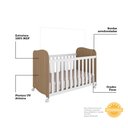 Ver imagem 2 de Berço Americano 100% MDF com rodízio Mimo