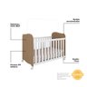 Berço Americano 100% MDF com rodízio Mimo - 2