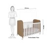 Berço Americano 100% MDF com rodízio Mimo - 4