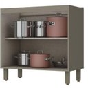 Ver mais imagens de Cozinha Completa Modulada Connect 5 Peças Cinza