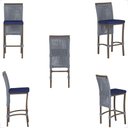 Ver imagem 3 de Mesa Bistro e 4 Banquetas Roma Marrom, Corda Náutica 10