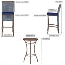 Ver imagem 2 de Mesa Bistro e 4 Banquetas Roma Marrom, Corda Náutica 10