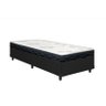 Base Box Solteiro Preta + Colchão de Solteiro D20 Cali Toraflex 88x188 X12 - 1