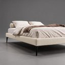Ver imagem 7 de Cama Base Box Casal Unique 138x188 Sommier Moderno Pés de Ferro Bouclê Bege - Abmaza