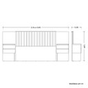 Ver imagem 3 de Cabeceira Extensiva para Cama Casal Queen King Olinda