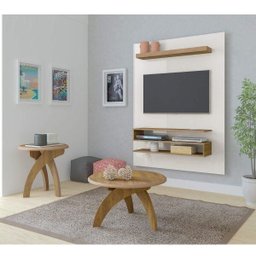 Sala de Estar com Painel para TV até 42 Polegadas Orion Mesa de Centro e Mesa Lateral Jade Artely - 1 Sala de Estar com Painel para TV até 42 Polegadas Orion Mesa de Centro e Mesa Lateral Jade Artely - 1