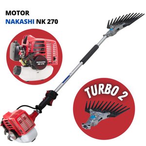 Derriçadeira Nakashi com Motor NK270 Haste Curta e Garra Simples Ideal Para Uso em Colheitas de