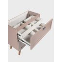 Ver imagem 3 de Gabinete para Banheiro 80cm Retro MDF Rosa Milano - On Móveis