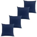 Ver imagem 1 de Kit 4 Almofadas Impermeável Antimofo Antiácaro Azul Área Externa 45cm