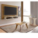 Ver imagem 1 de Sala de Estar com Painel para TV até 42 Polegadas Mesa de Centro Nicole e Mesas de Apoio Luck Artely