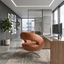 Ver mais imagens de Poltrona Decorativa Topazio Base Giratoria Courino Tcs 727 Moll