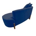 Ver imagem 6 de Namoradeira Sofá Feijão Luna 130cm Orgânica Suede Azul Marinho