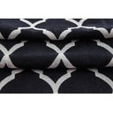 Ver imagem 3 de Tapete Capacho Porta Entrada 65CMX40CM Arabesco Preto Branco