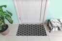 Ver imagem 1 de Tapete Capacho Porta Entrada 65CMX40CM Arabesco Preto Branco