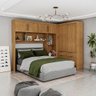 Guarda Roupa Casal Modulado Sevilha 4 e 2 Portas 8 Gavetas com Cama Casal Carioca Móveis - 2