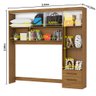 Guarda Roupa Casal Modulado Sevilha 4 e 2 Portas 8 Gavetas com Cama Casal Carioca Móveis - 6