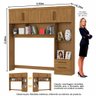 Guarda Roupa Casal Modulado Sevilha 4 e 2 Portas 8 Gavetas com Cama Casal Carioca Móveis - 3