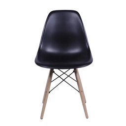 Conjunto Mesa de Jantar Cone Redonda 120 cm Ébano + 5 Cadeiras Eames Dkr Wood Personal Decor Preto - 4