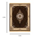 Ver imagem 3 de Tapete Persa Royal Marrom 300x400cm Fio Acetinado - Ideal para Quarto e Sala