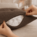 Ver imagem 4 de Almofada Encosto Triangular Cama Leitura Cabeceira Boucle