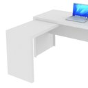 Ver imagem 3 de Mesa de Canto Para Escritório 3 Gavetas ME4106 - Tecno Mobili